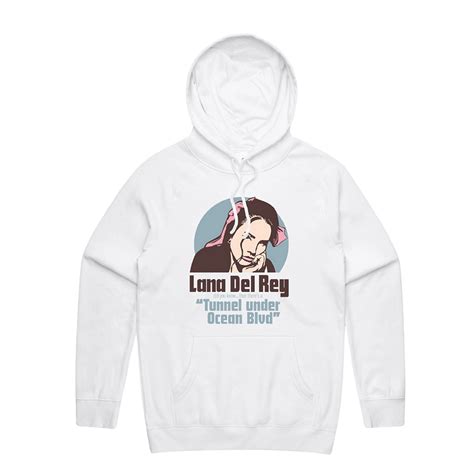 UNDER OCEAN BLVD HOODIE IN WHITE 